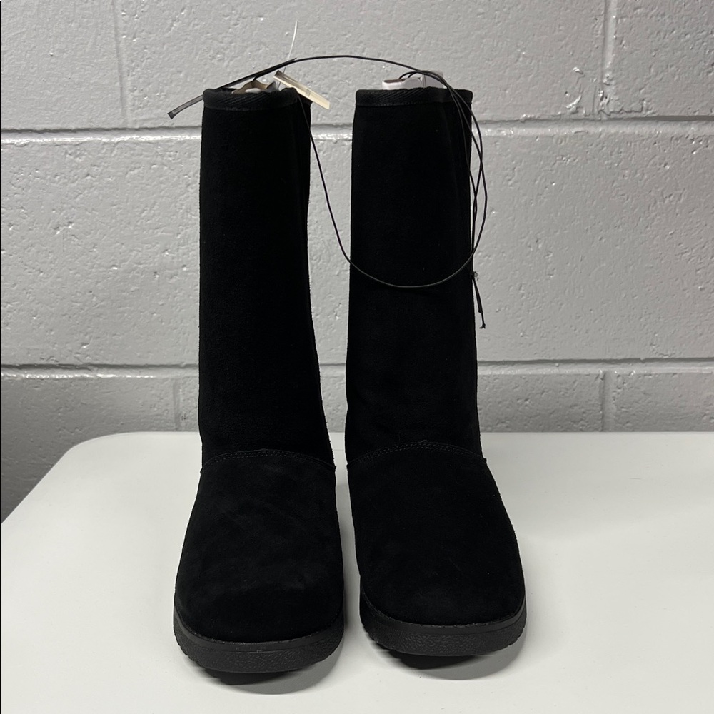 Universal Thread Women's Suede Boots with Memory Foam Insole